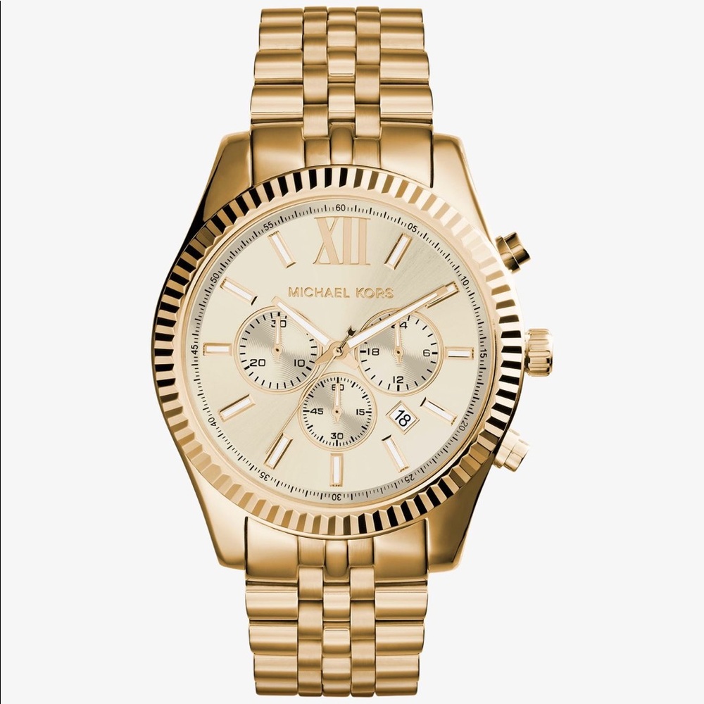 Michael Kors - Lexington Gold-Tone Watch
Style# MK8281